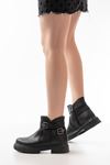 508-3037 Zippered Casual Women's Boots with Black Buckle Accessories