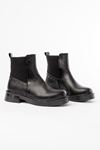 02-2005 Black Elasticated Casual Women's Boots