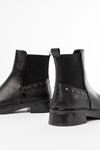 02-2005 Black Elasticated Casual Women's Boots