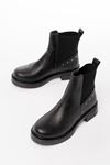 02-2005 Black Elasticated Casual Women's Boots