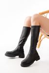 812-2291 Black Zipper Casual Women's Boots