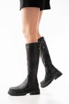 812-2291 Black Zipper Casual Women's Boots