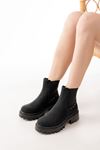 868-2005 Black Emerald Elasticated Casual Women's Boots