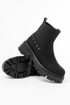 868-2005 Black Emerald Elasticated Casual Women's Boots