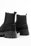 868-2005 Black Emerald Elasticated Casual Women's Boots