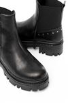 868-2005 Black Elasticated Casual Women's Boots