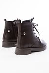 02-2003 Coffee Galata Lace-Up Zippered Women's Boots
