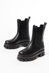 FZ-299 Black High Sole Elasticated Casual Women's Boots
