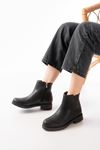 165-204 Black Zipper Casual Women's Boots