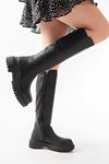 812-300 Black Zipper Casual Women's Boots