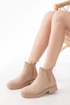 02-02 Nut Elastic Women's Boots with Stone Accessories