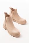 02-02 Nut Elastic Women's Boots with Stone Accessories