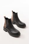 02-02 Stoneless Leopard Elastic Casual Women's Boots