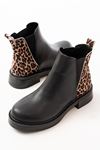 02-02 Stoneless Leopard Elastic Casual Women's Boots