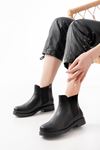 165-230 Black Elasticated Women's Casual Boots