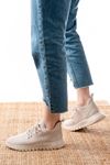 DM-501 Beige Lace-Up Failon Sole Casual Sneakers