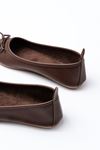 6101 Women's Ballet Flats with Coffee Daily Bow