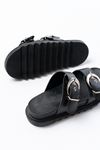 DM-6010 Casual Women's Slippers with Black Buckle Accessory