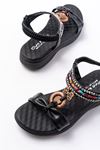 DM-608 Casual Women's Sandals with Black Stone Back Elasticated