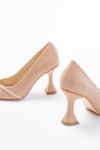  K-10 Nut Günlük Sarmal Taşlı Topuklu Kadın Ayakkabı