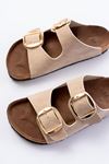 P-101 Beige Casual Women's Slippers