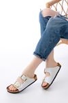 P-101 White Women's Daily Slippers
