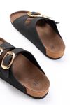P-101 Black Casual Women's Slippers