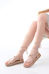 1001-1001 Rose Ankle Lace-Up Women's Sandals