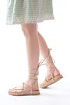 1001-1001 Rose Ankle Lace-Up Women's Sandals