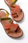 205-09 Multi Orthopedic Genuine Leather Women's Sandals