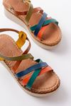 730-153 Multi Orthopedic Genuine Leather Padding Women's Sandals