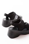 24414-573 Black Diver Casual Padding Heel Women Sandals