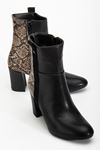 767-3040 Black Casual Thick Heeled Women's Boots