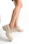 746-759 Black Casual High Sole Loafer Shoes