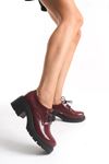 746-759 Black Casual High Sole Loafer Shoes