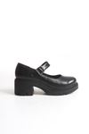 746-759 Black Casual High Sole Loafer Shoes