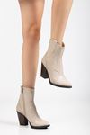 767-3040 Black Casual Thick Heeled Women's Boots