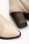 767-3040 Black Casual Thick Heeled Women's Boots