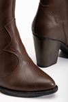 767-3040 Black Casual Thick Heeled Women's Boots