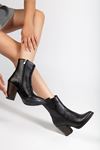 767-3040 Black Casual Thick Heeled Women's Boots