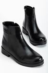 165-204 Black Suede Zipper Casual Women's Boots