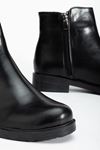 165-204 Black Suede Zipper Casual Women's Boots