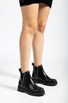 02-02 Elasticated Women's Boots with Black Stone Accessories