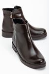 165-204 Black Suede Zipper Casual Women's Boots