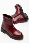 02-3033 Black Zipper Casual Women's Boots