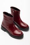 02-3033 Black Zipper Casual Women's Boots