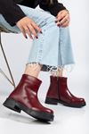 02-3033 Black Zipper Casual Women's Boots