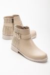 165-204/1 Black Croco Buckle Accessory Zippered Casual Women's Boots