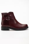 165-204/1 Black Croco Buckle Accessory Zippered Casual Women's Boots