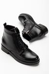 165-225 Leopard Lace-Up Zippered Women's Boots